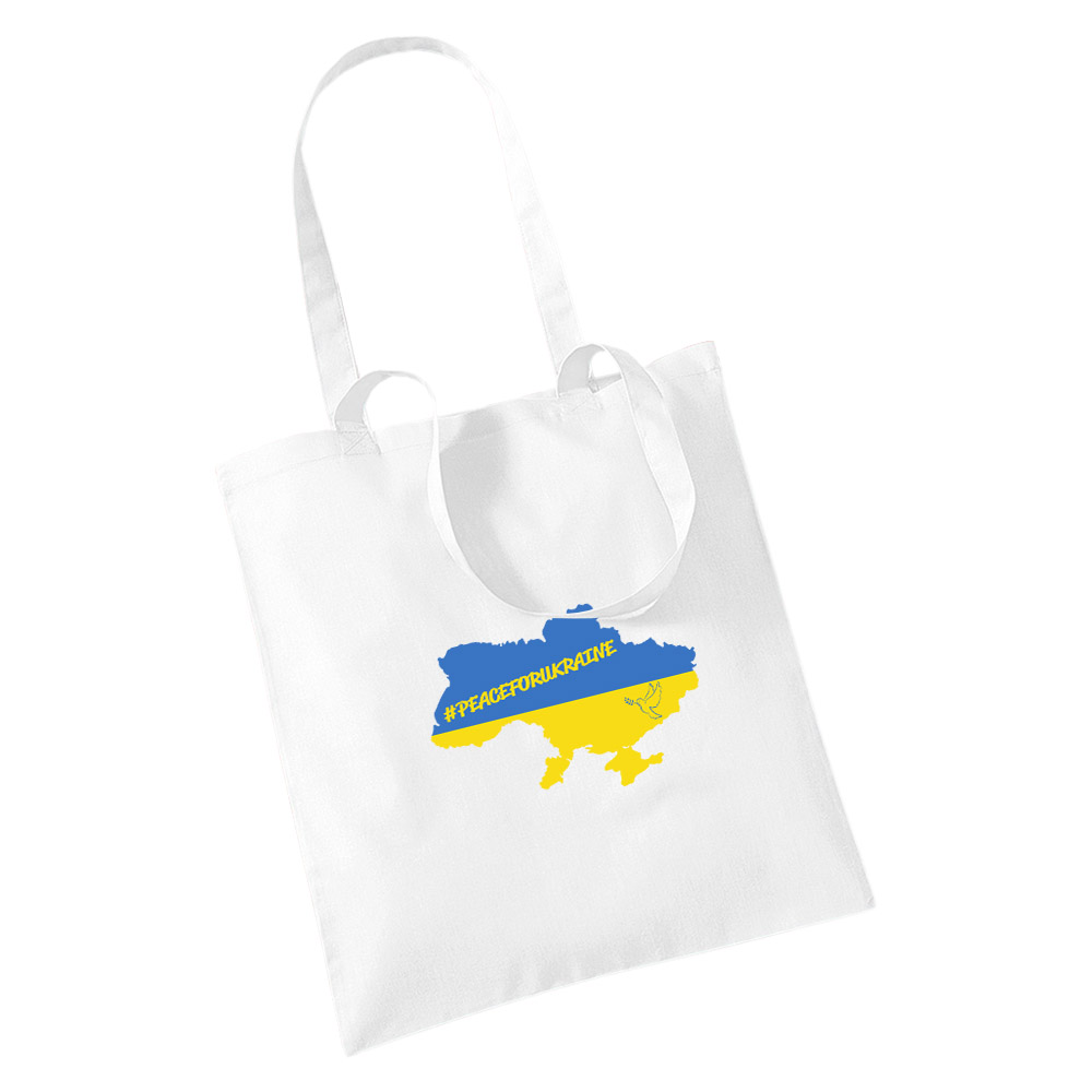 Soli-Einkaufstasche / Jutebeutel »#PeaceForUkraine«