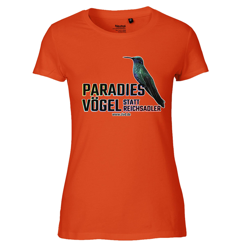 Shirt tailliert »Paradiesvögel statt Reichsadler«