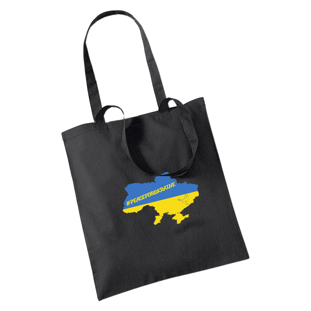 Soli-Einkaufstasche / Jutebeutel »#PeaceForUkraine«